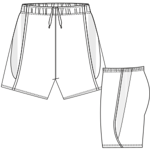 Moldes de confeccion para DAMA Shorts Short 690